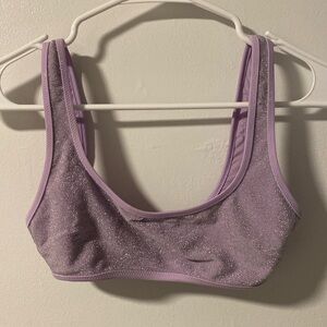 aerie Shine Scoop Neck Bikini Top (XS)